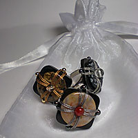 micro macrame rings