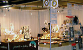 marion jewels in fiber at a show