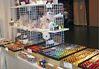 marion jewels in fiber at a show